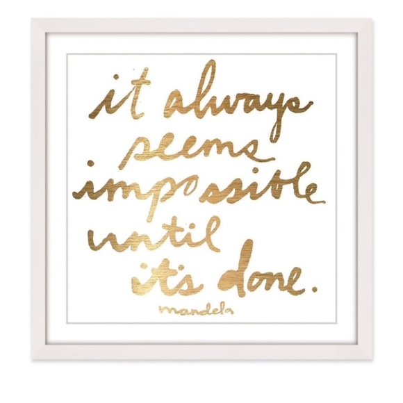 Marmont Hill Luxury Art Other - It Always Seems Impossible til it’s Done Wall Art